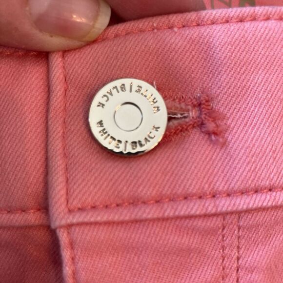 White House Black Market NWOT Ankle Coral Pink Jeans - Picture 8 of 13